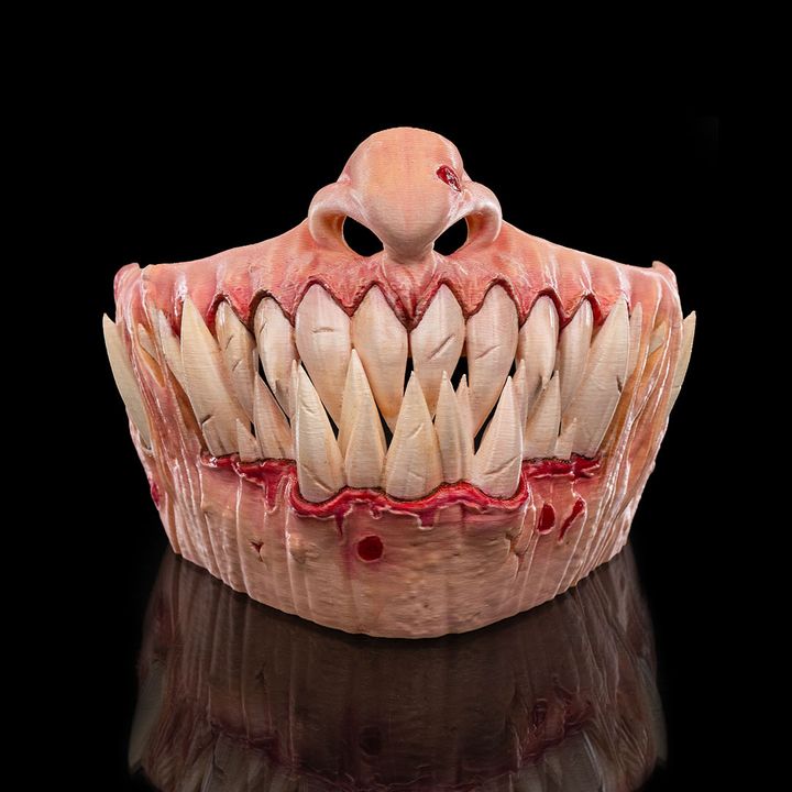 3D Printable Savage Smile Halloween Mask by Stlflix